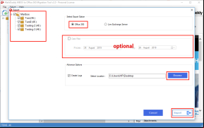 MailsDaddy MBOX to Office 365 Migration Tool screenshot 1