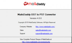 MailsDaddy OST to PST Converter screenshot 2