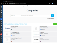 MarineTraffic ship positions - companies