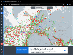 MarineTraffic ship positions - main-screen