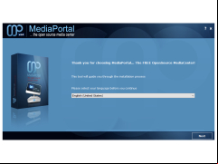 MediaPortal - welcome-screen-setup