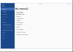 memoQ - menu-options