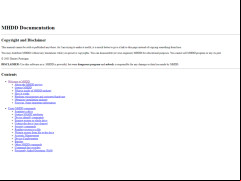 MHDD - documentation