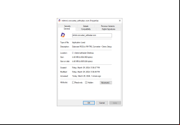 MHTML Converter - properties