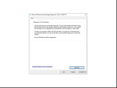 Microsoft Genuine Advantage Diagnostic Tool - about