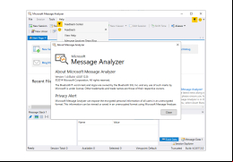 Microsoft Message Analyzer - about-application