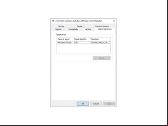 Microsoft Windows Installer - digital-signatures