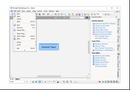 MindManager - file-menu