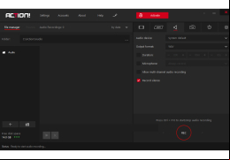 Mirillis Action! - sound-settings