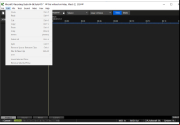 Mixcraft - edit-menu