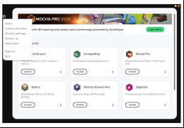 mocha Pro - menu-options