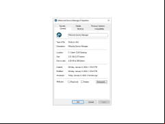 Motorola Device Manager - properties