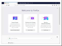 Mozilla Firefox - welcome-screen