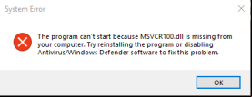 Msvcr100.dll logo