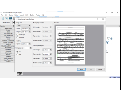 MuseScore - page-settings