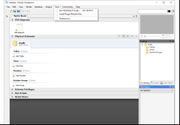 MySQL Workbench - tools-list