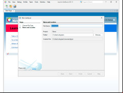 NetBeans IDE - name-and-location