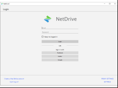NetDrive - main-screen