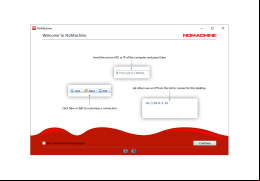 NoMachine - welcome-screen