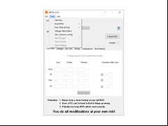 NVIDIA BIOS Editor (NiBiTor) - tools-menu