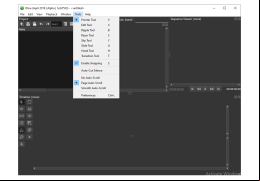 Olive Video Editor - tools-menu
