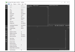 Olive Video Editor - edit-menu