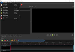 OpenShot Video Editor - file-menu