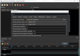 OpenShot - performance-settings
