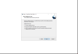 OpenShot - additional-tasks-in-installation