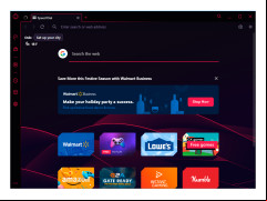 Opera GX - start-page