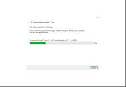 Paragon Partition Manager Free 14 - installation