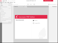 PDF Editor - file-menu
