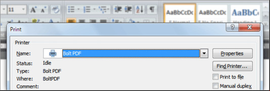 PDF Printer screenshot 1