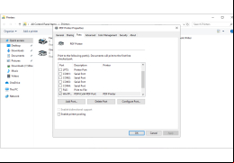 PDF Printer - ports
