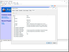 Pelles C - project-settings-macroses