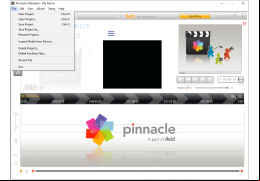 Pinnacle VideoSpin - file-menu