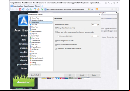 Portable Avant Browser - tab-buttons