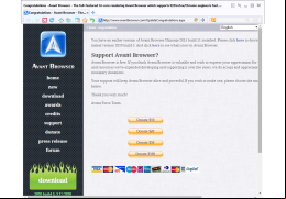 Portable Avant Browser - main-screen