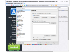 Portable Avant Browser - home-page