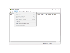 Portable WinDirStat - clean-up-menu