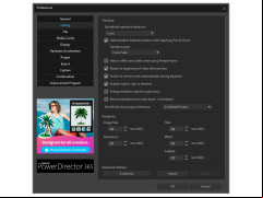 PowerDirector 15 - settings-editing