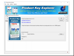 Product Key Explorer - about