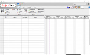 ProjectLibre screenshot 1