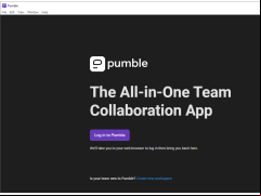 Pumble - welcome-screen
