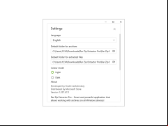Rar Zip Extractor Pro - settings