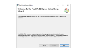 RealWorld Cursor Editor - installation-welcome-screen