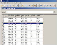 reCsvEditor screenshot 1