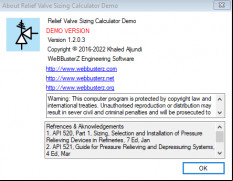 Relief Valve Sizing Calculator screenshot 3