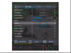 Roblox - settings