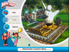 RollerCoaster Tycoon 3 - main-screen